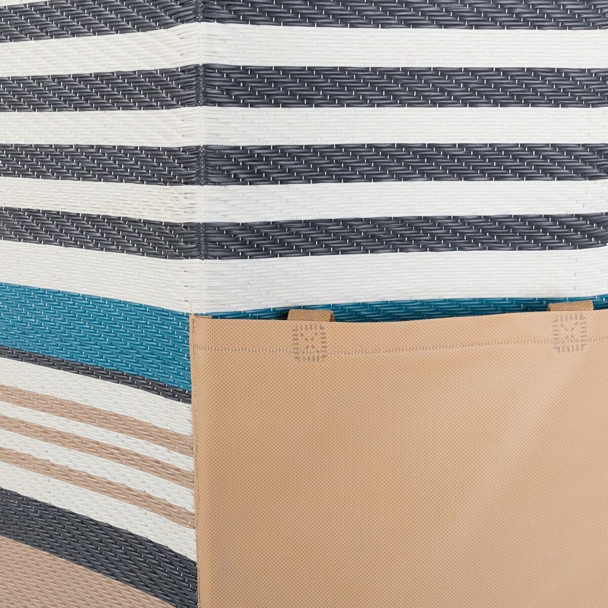 Strandhåndkle Chios Beige polypropylen 90 x 180 cm